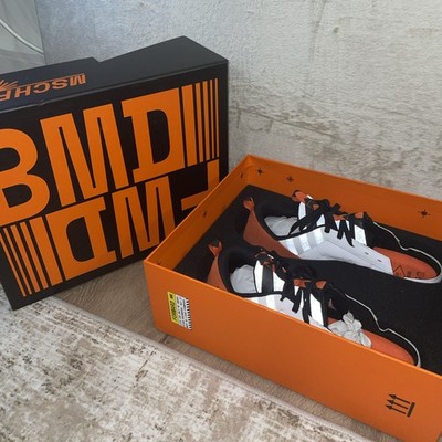 MSCHF BWD Shoe MSCHF-004 Low Top Leather White/Orange/Black Mens Size 11 - NIB
