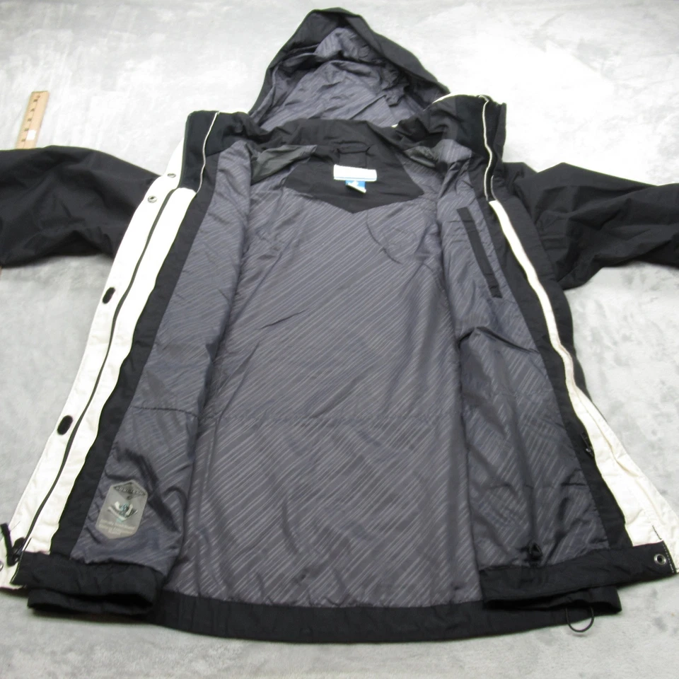 Chaqueta Columbia Mujer XL Negra Intercambio Impermeable Con Capucha 3 en 1 Shell Lluvia Foto 3 de 4