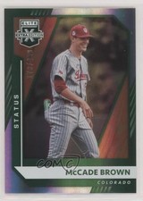 2021 Panini Elite Extra Edition Status Green 173/499 McCade Brown #104 7s2
