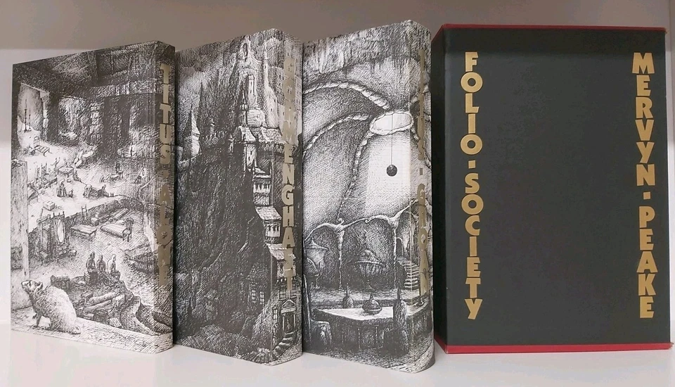 The Folio Society Gormenghast Mervyn Peake Trilogy Illustrated by Peter Harding - Image 2 of 4