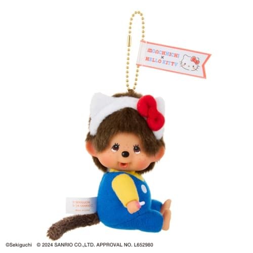 Monchhichi x Hello Kitty Plush Toy Limited Edition Japan Collectible NEW - Picture 2 of 3