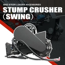 HUAYEE FREE SHIP Swing Stump Crusher Attachment for Skid Steer Loaders