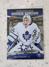 2015-16 Upper Deck CONTOURS ROOKIE RESUME RR-27 Garret Sparks 77/399 Maple Leafs