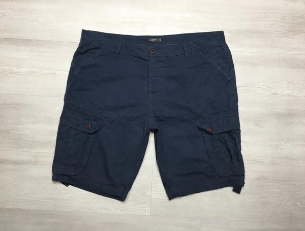 Men Peacocks Cargo Shorts Navy 38 / XL / 52