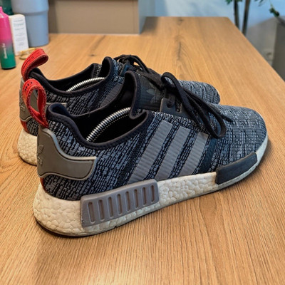 Adidas NMD R1 Primeknit Sneaker Schwarz/Grau   Größe 45 1/3   gebraucht