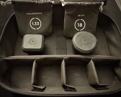 Moment M-Series 1.33x Anamorphic + 18mm Wide Lens Bundle w/ Case & Bags