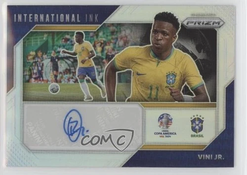 2024 Panini Prizm CONMEBOL Copa America Silver /25 Vinicius Junior Vini Jr Auto