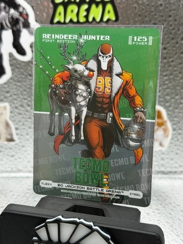 2026 Bo Jackson Battle Arena Reindeer Hunter Steel Tecmo Bowl Logofoil #TL614