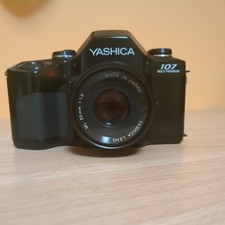 Yashica 107 Multi Program 50mm F1.9 lens 35mm Film For Parts or Repair