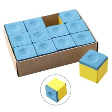 Cubes Chalks Cubes Pool Cue Chalk Table Pool Cue Chalk Supplies 12PCS Blue