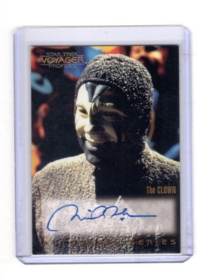 1998 STAR TREK VOYAGER PROFILES MICHAEL MCKEAN #A17 AUTOGRAPH SPINAL TAP DAMAGED