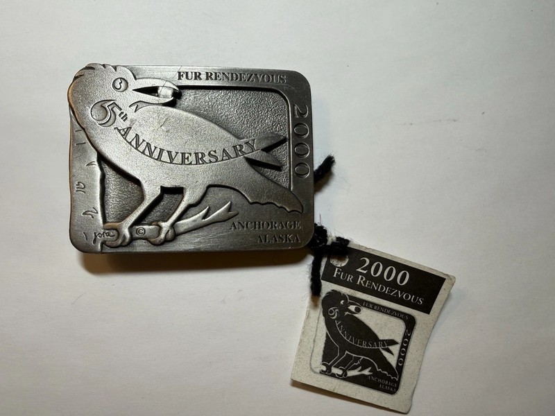 Fur Rendezvous 65th Anniversary Belt Buckle Jona Van Zyle Limited Edition