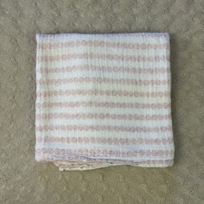 Aden  Anais Pink White Floral Stripes Baby Swaddle Blanket Muslin Cotton Flower