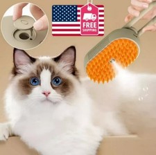 Pet Cat Steam Brush Pet Electric Spray Massage Comb Pet Hair Removal Comb- 