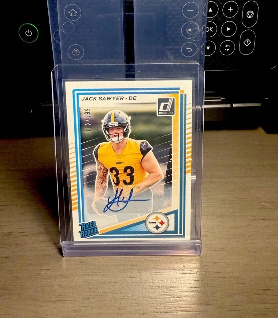 Panini Donruss 2025- Jack Sawyer Rated Rookie Autograph /199 Steelers