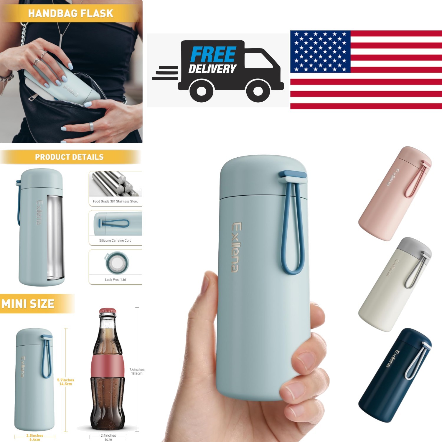 8oz With Carry Handle For Easy Travel