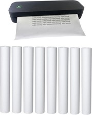 8 rolls about 200 pages , A4, thermal printer 8 rolls, 3 years, white