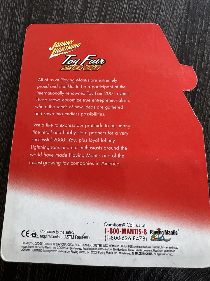 2001 Vintage TOY SHOW Johnny Lightning Cars Die Cast - Image 3 of 4