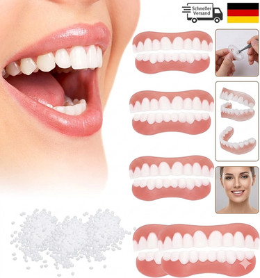 SPOKKI 4 Paar Gefälschte Zähne, Falsche Zähne Veneers, Kosmetische Zahnabdeckung
