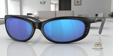 COSTA DEL MAR 6S9058 10 Fathom Matte Black Blue Mirror 61 mm Men's Sunglasses