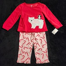 Carter's Just One You Christmas Pajama 2pc Set w/ Polar Bear  Penguin Size 3T