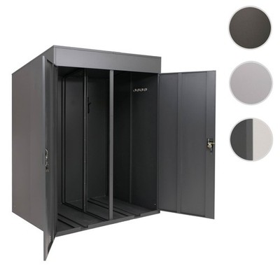 2er-Fahrradgarage HWC-H66b, Fahrradunterstand abschließbar Metall 213x158x125cm