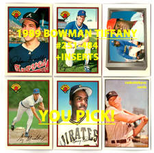 1989 Bowman TIFFANY #251-484 + Inserts $2 or 2 Card Minimum LIM-ED YOU PICK!