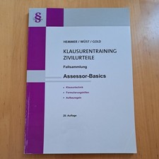 Klausurentraining Zivilurteile Assessor-Basics | Fallsammlung | 20. Auflage 2024