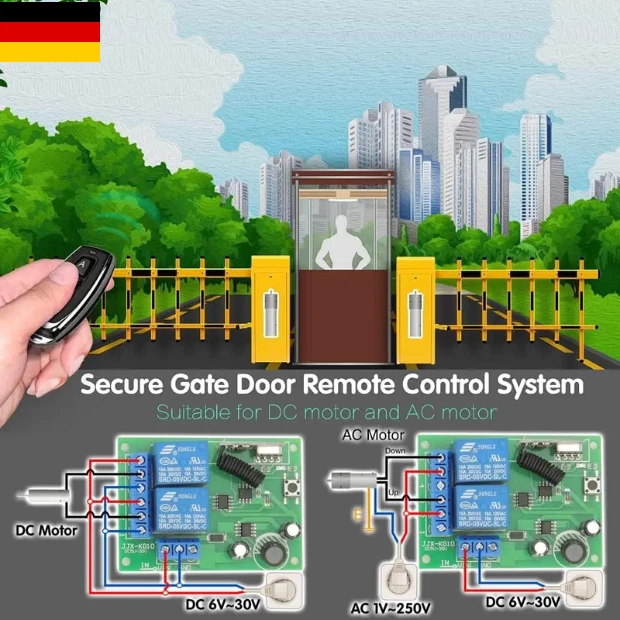 12V 433Mhz Kabellos Empfänger Funkschalter Lichtschalter RF Fernbedienung Sender - Bild 3 von 4