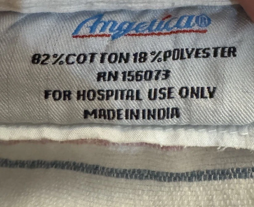 Set Of 3 Angelica Hospital Receiving Blankets Pink Blue Stripe - Image 4 of 4