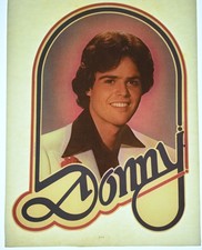 Original VINTAGE 1970s Heat Transfer Donny Osmond Iron On Bundle of 3