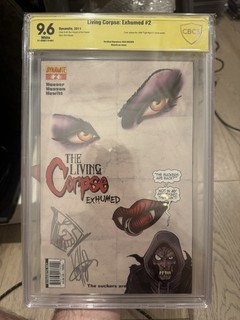 CBCS 9.6 Living Corpse Exhumed #2 Ken Haeser Signed & Sketch Verified Horror