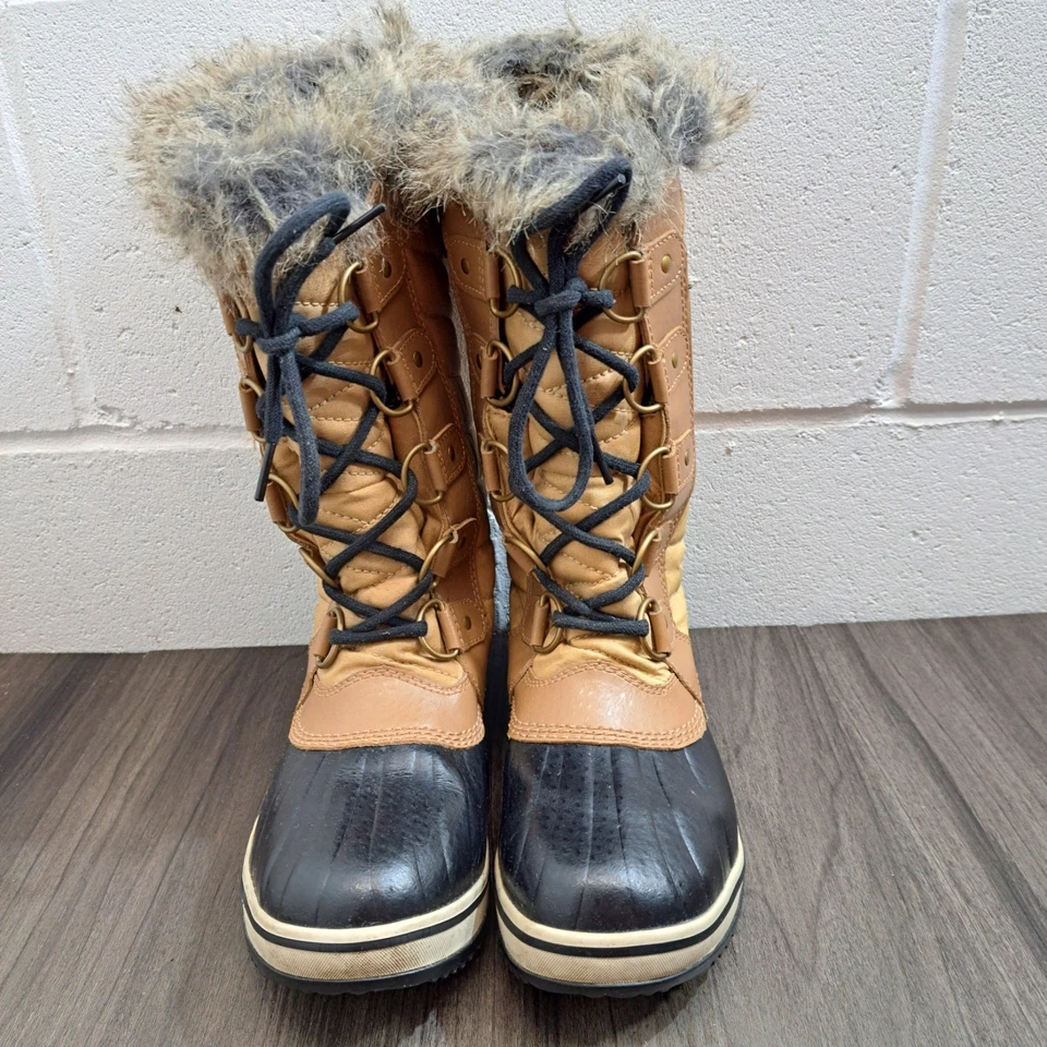 Botas de nieve Sorel TOFONO II. Botas de invierno impermeables azules y tostadas para mujer talla 7 Foto 3 de 4