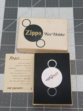 Vintage Advertising Halliburton Services Zippo Key Holder In Box