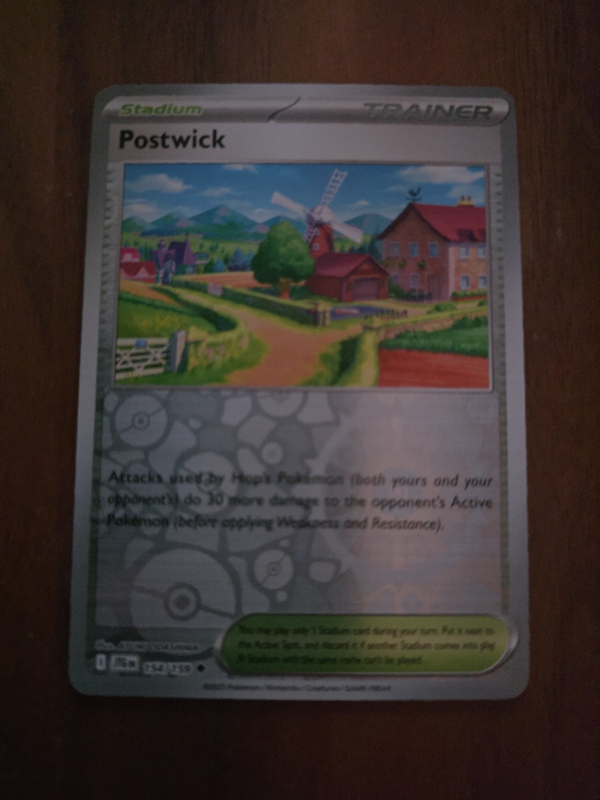 Pokemon POSTWICK 154/159 Journey Together - Rev Holo - MINT