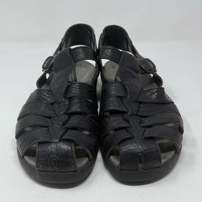 Mephisto Sam Fisherman Sandals Mens 11 EU 45 Black Leather Casual Comfort sam_1400308_3_8.jpg?v=  main image 4