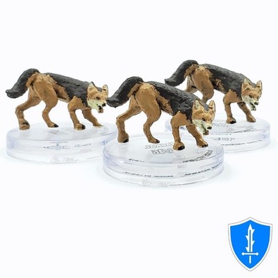 Jackal x3 - Monster Menagerie Revisited #13 D&D Icons of the Realms
