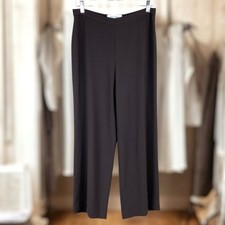 MaxMara Dress Trousers Pants Expresso Brown Women  s Size 10 Wide Leg High Rise