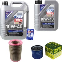 Mann Inspektionspaket 6L Liqui Moly Leichtlauf 10W-40 FüR Alfa Romeo Spider 2.0