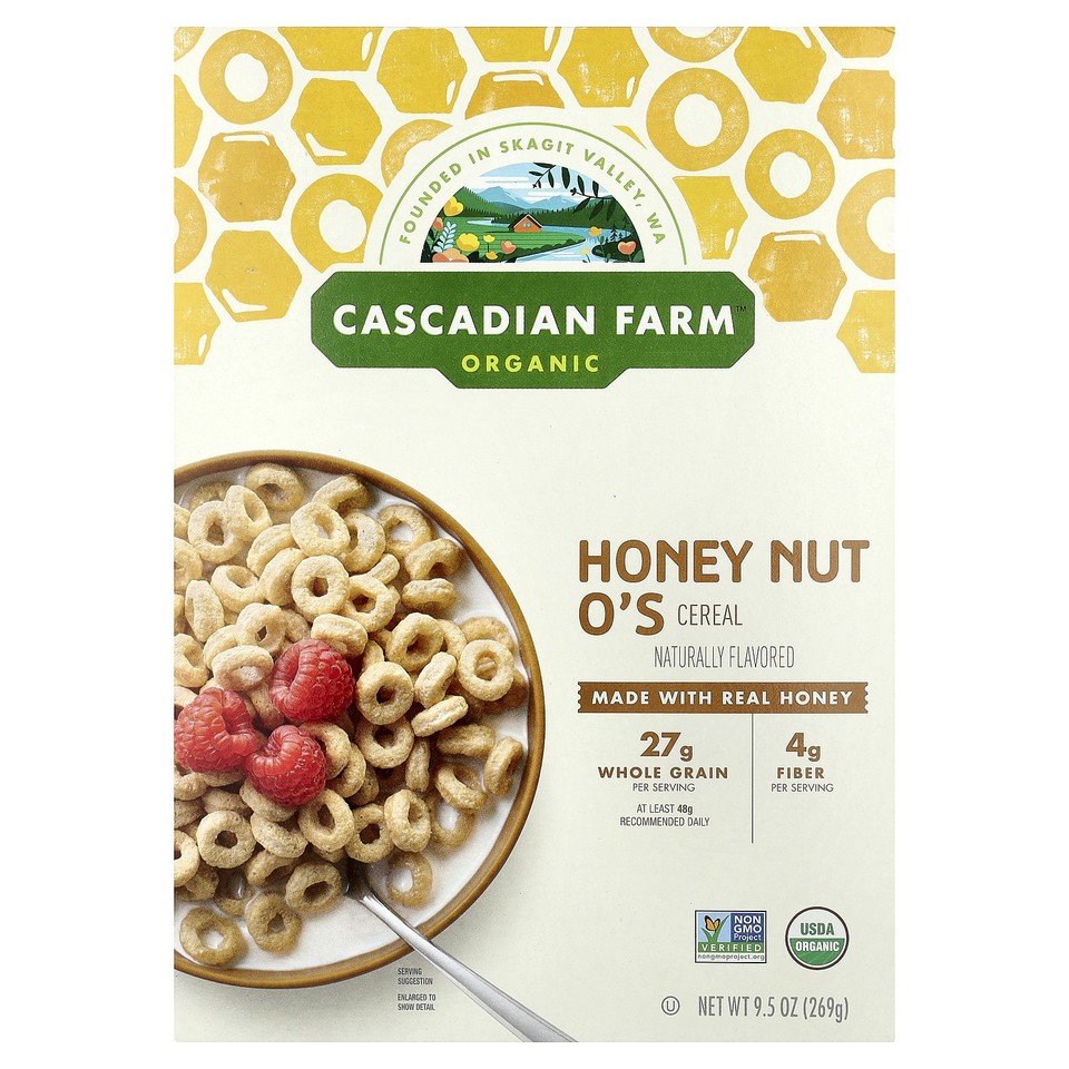 Organic Honey Nut O's Cereal, 9.5 oz (269 g)