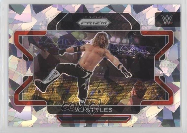 2022 Panini Prizm WWE Ice Prizm AJ Styles #7