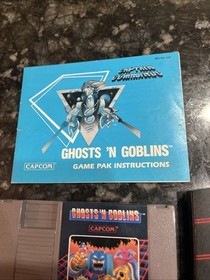 Ghosts 'n Goblins With Manual (Nintendo NES, 1986) Authentic And Tested
