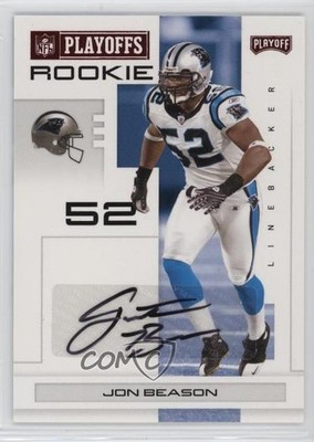 2007 Playoff NFL Playoffs Rookie Red Signatures 1/100 Jon Beason #147 Auto ld5