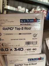 SCHMID WARM- COLD ROOF STRUCTURAL WOOD SCREWS  INSULATION  8 X 340MM LONG , 75pc