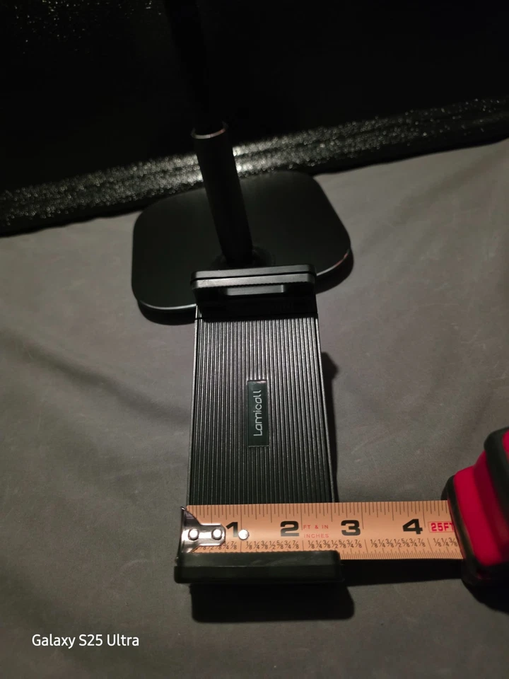 Lamicall 12" Tablet Phone Stand – Desktop Series – Black – New Open Box - Image 2 of 4