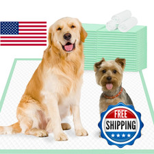 Oomicat XL Dog Pee Pads 36x30" 40-Pack Green Absorbent Leak-Proof Training