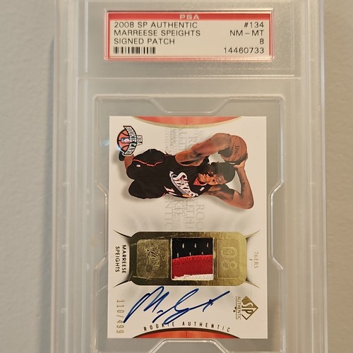Marreese Speights Signed Patch #134 card