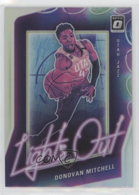2020-21 Panini Donruss Optic Lights Out Holo Prizm Donovan Mitchell #6 zk7