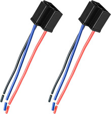2PCS H4 Headlight Wire Socket Connector, 3 Way Male/Female Headlight Power Plug