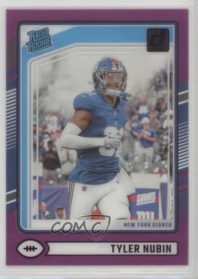 2024 Panini Clearly Donruss Rated Purple 72/75 Tyler Nubin #96 Rookie RC 1mx6